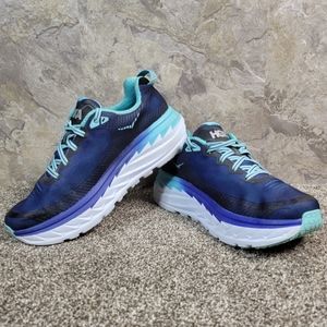 Hoka One One Women's Bondi 5 Running Shoes Size 8D Wide Blue